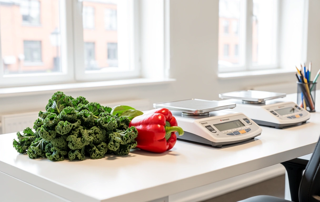 Professional nutrition workspace in Helsinki